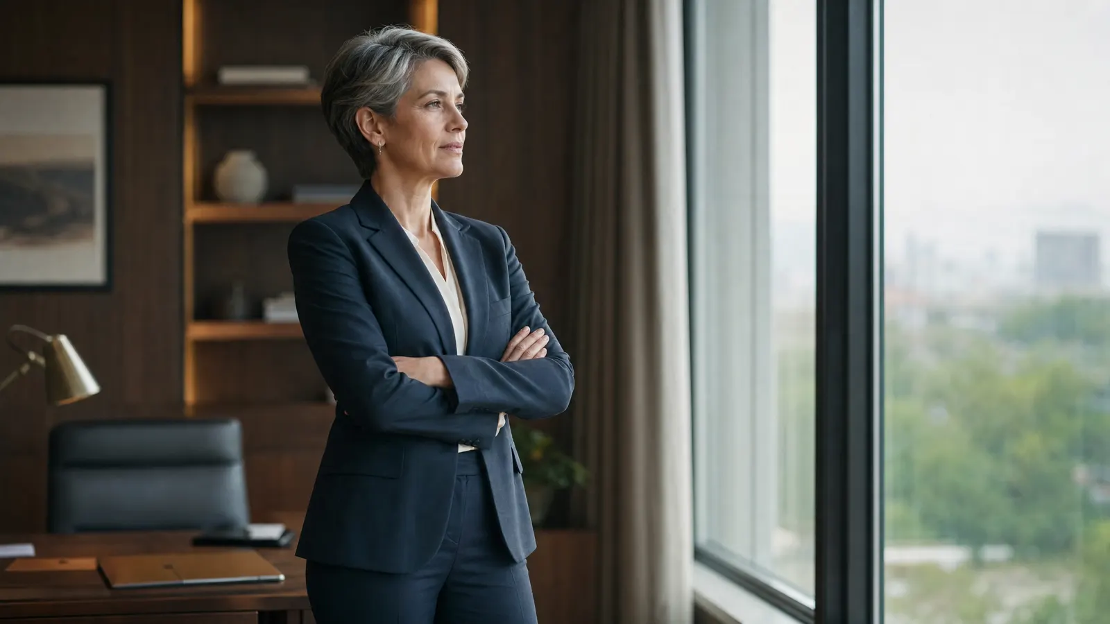 A decision-maker considering the direction ahead