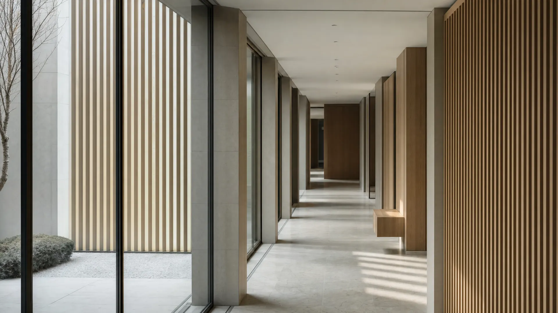 Modern institute corridor